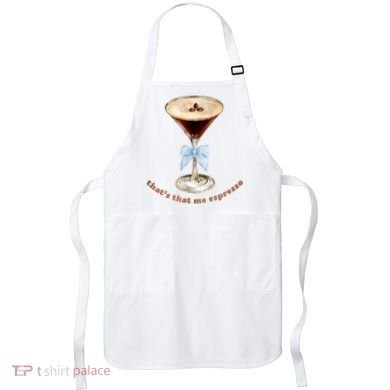 That’S That Me Espresso Espresso Martini Blue Bow Apron