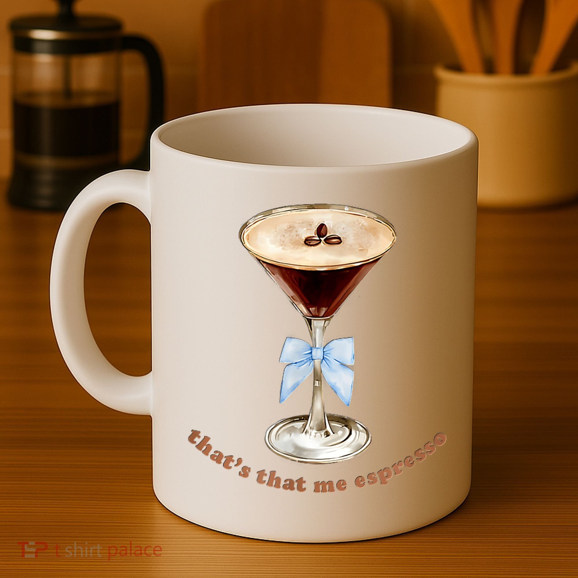 That’S That Me Espresso Espresso Martini Blue Bow Coffee Mug