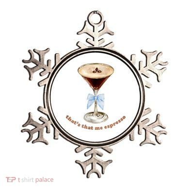 That’S That Me Espresso Espresso Martini Blue Bow Ornament