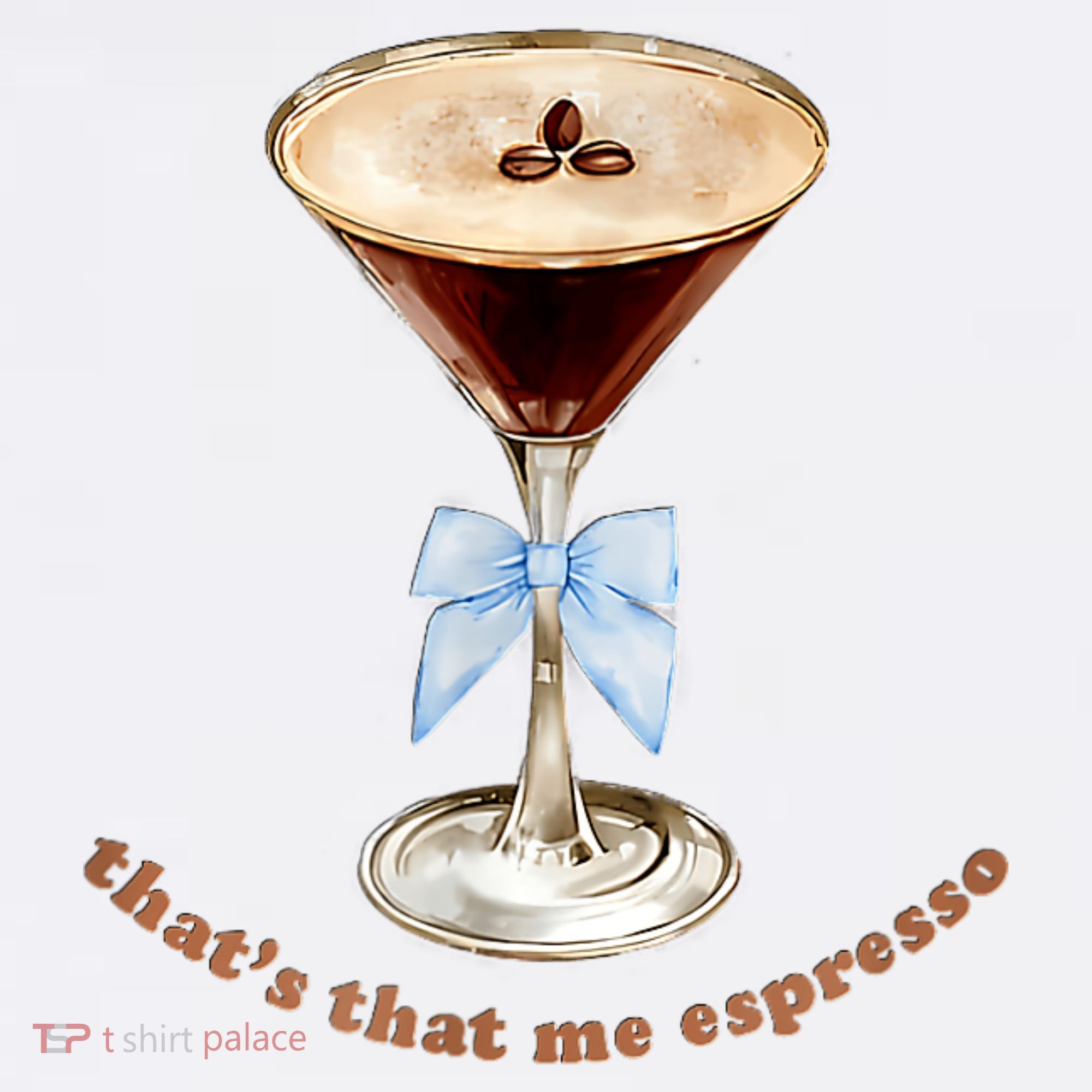That’S That Me Espresso Espresso Martini Blue Bow Hat