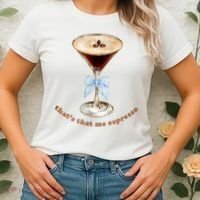That’S That Me Espresso Espresso Martini Blue Bow Women's T-Shirt thumb 2