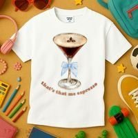 That’S That Me Espresso Espresso Martini Blue Bow Kids T-Shirt thumb 3