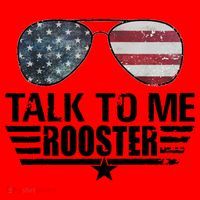 Talk To Me Rooster Funny. Santa Hat thumb 1