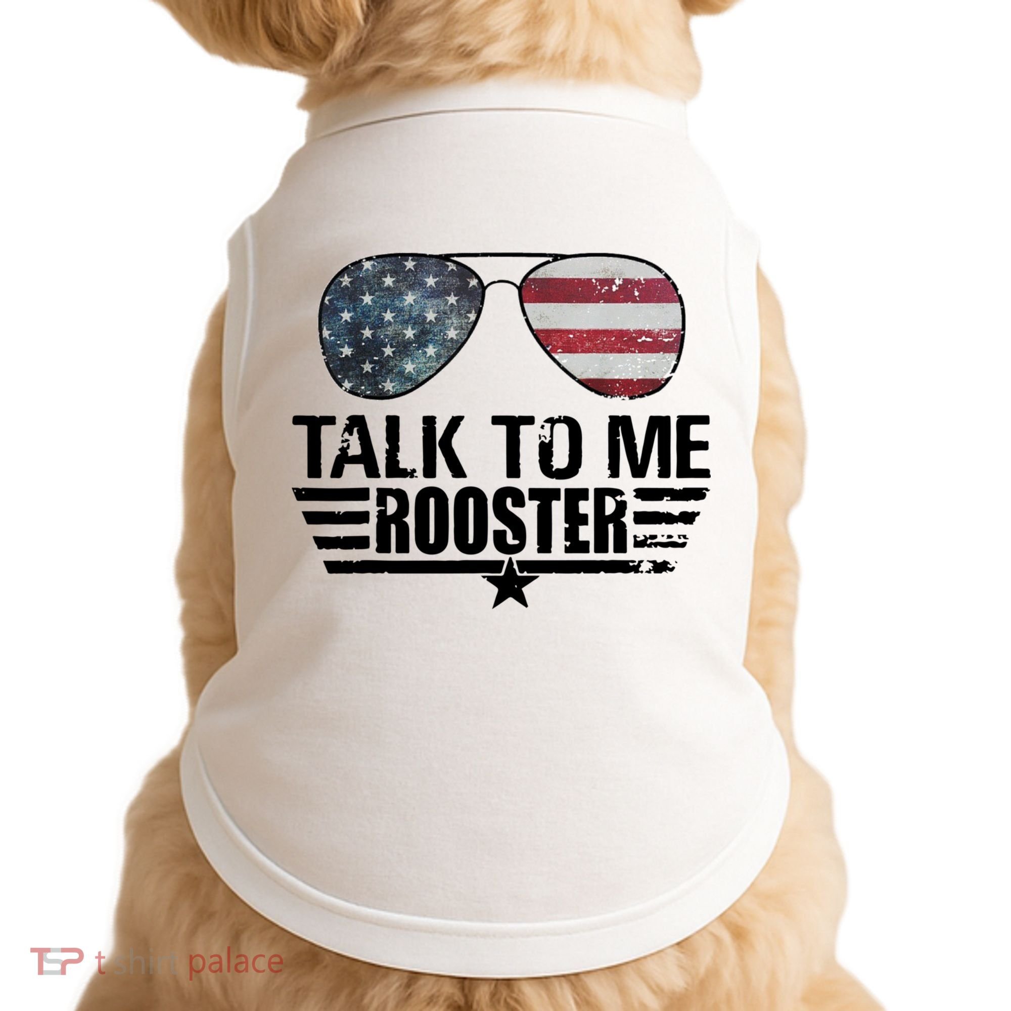 Talk To Me Rooster Funny. Doggie Tank