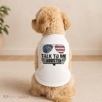 Talk To Me Rooster Funny. Doggie Tank thumb 2