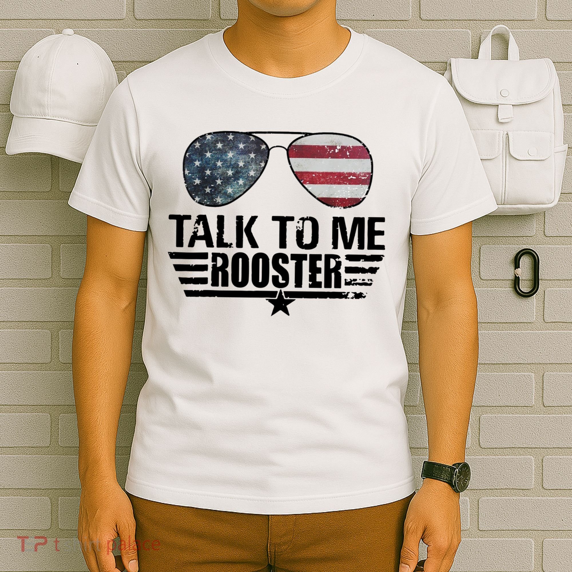 Talk To Me Rooster Funny. T-Shirt