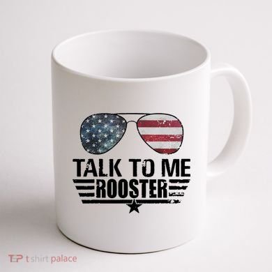 Talk To Me Rooster Funny. Coffee Mug back