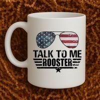 Talk To Me Rooster Funny. Coffee Mug thumb 2