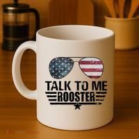 Talk To Me Rooster Funny. Coffee Mug thumb 4