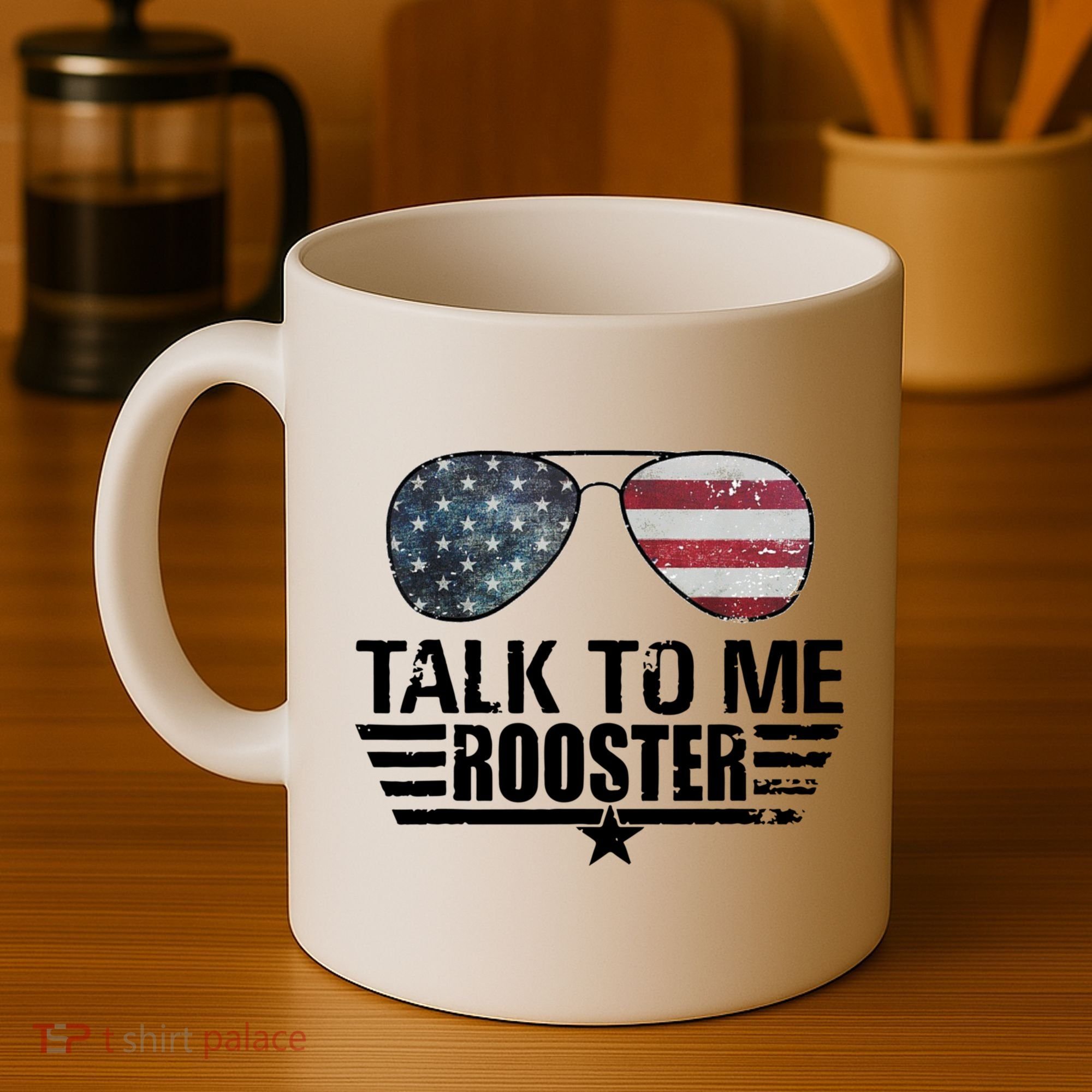 Talk To Me Rooster Funny. Coffee Mug