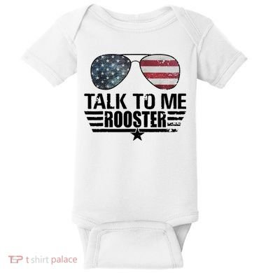 Talk To Me Rooster Funny. Baby Bodysuit