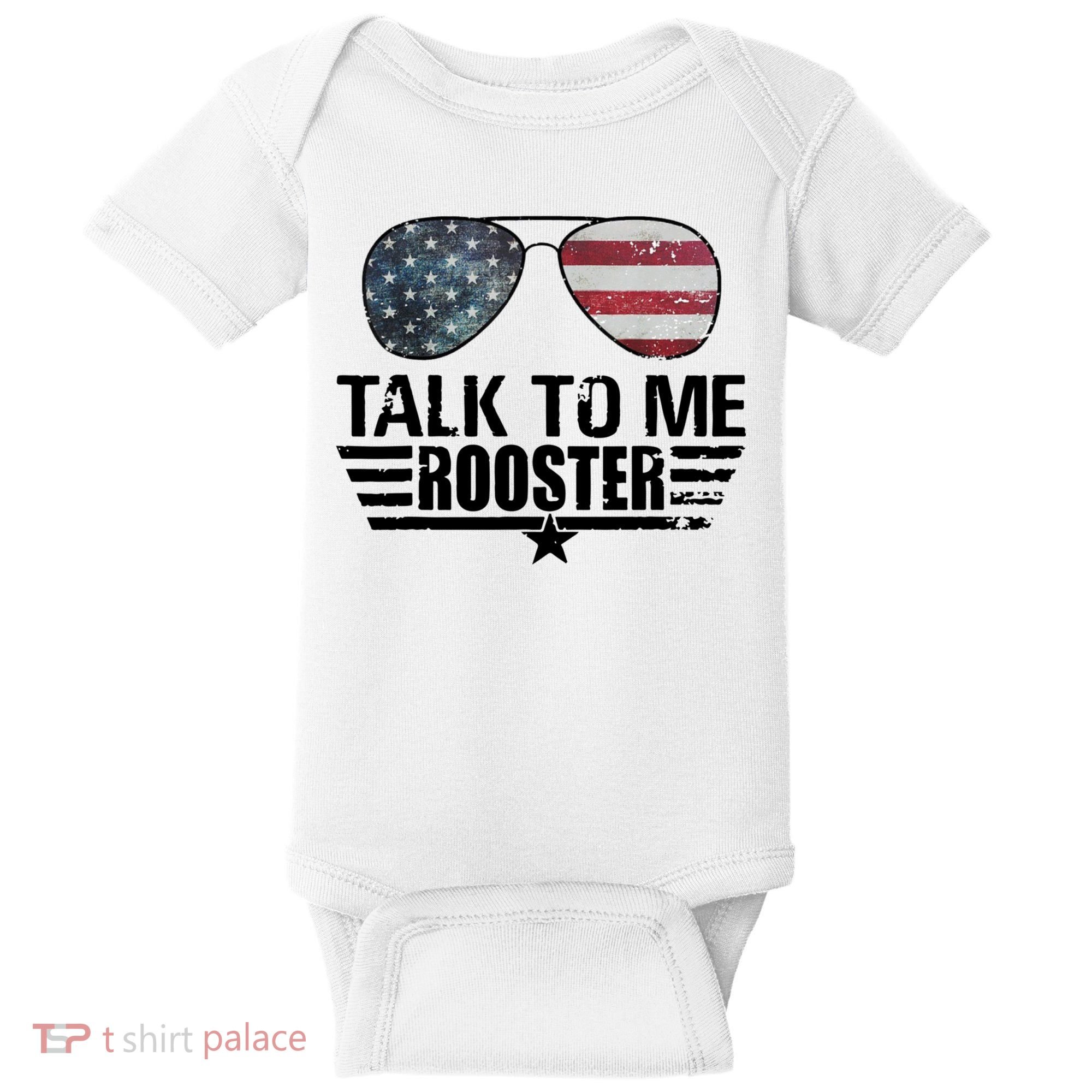 Talk To Me Rooster Funny. Baby Bodysuit