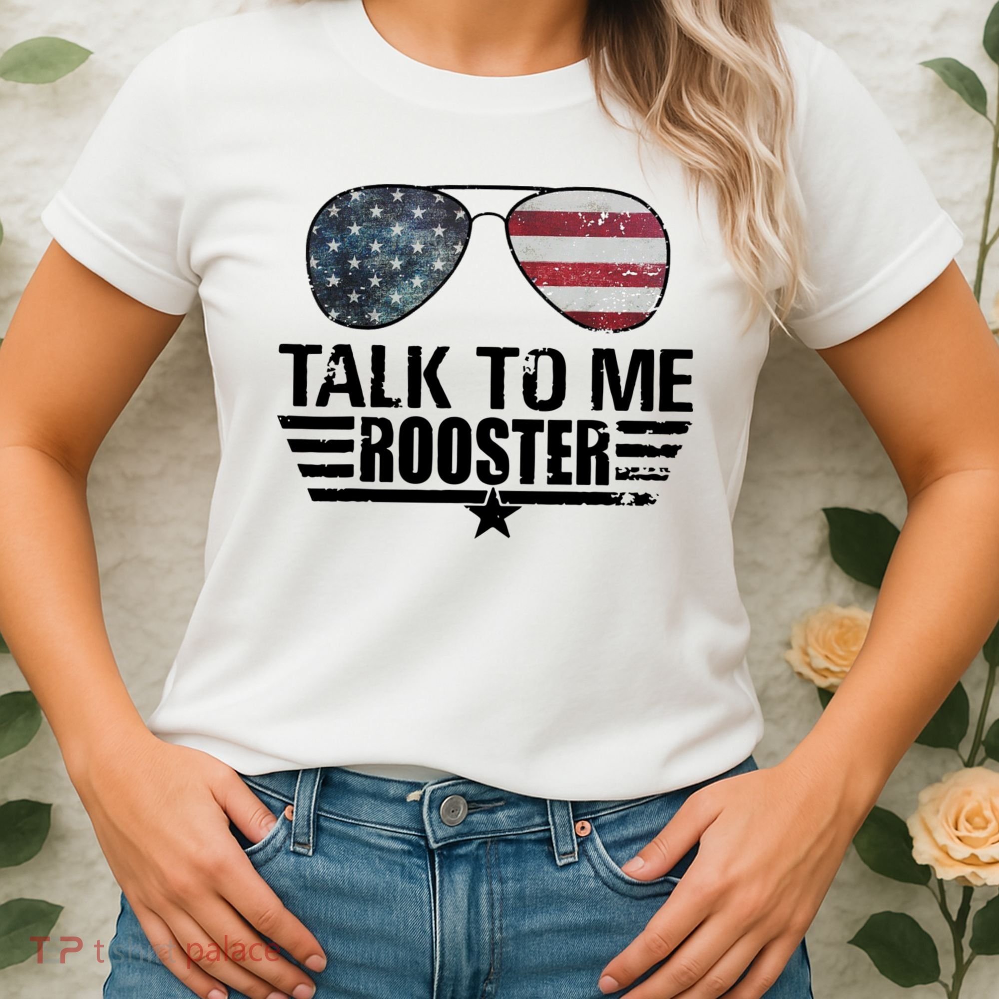 Talk To Me Rooster Funny. Women's T-Shirt