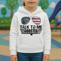 Talk To Me Rooster Funny. Kids Hoodie thumb 3