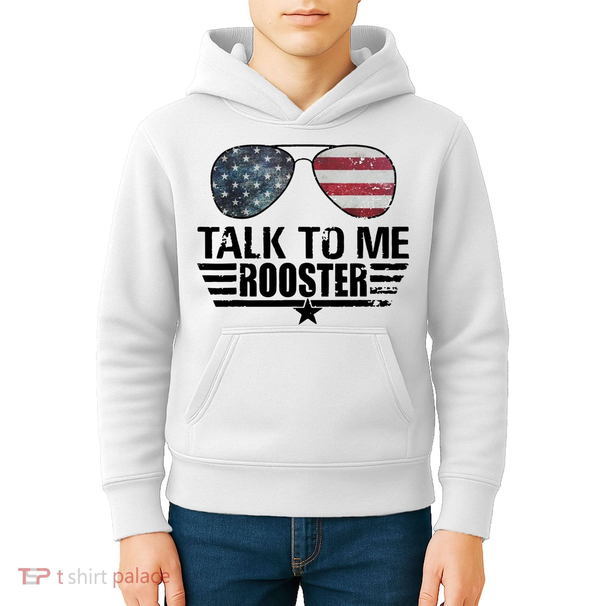 Talk To Me Rooster Funny. Kids Hoodie