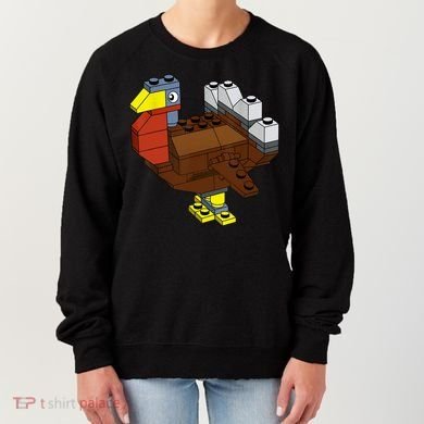 Tukey Thanksgiving Master Builder Block Brick Building Women's Sweatshirt