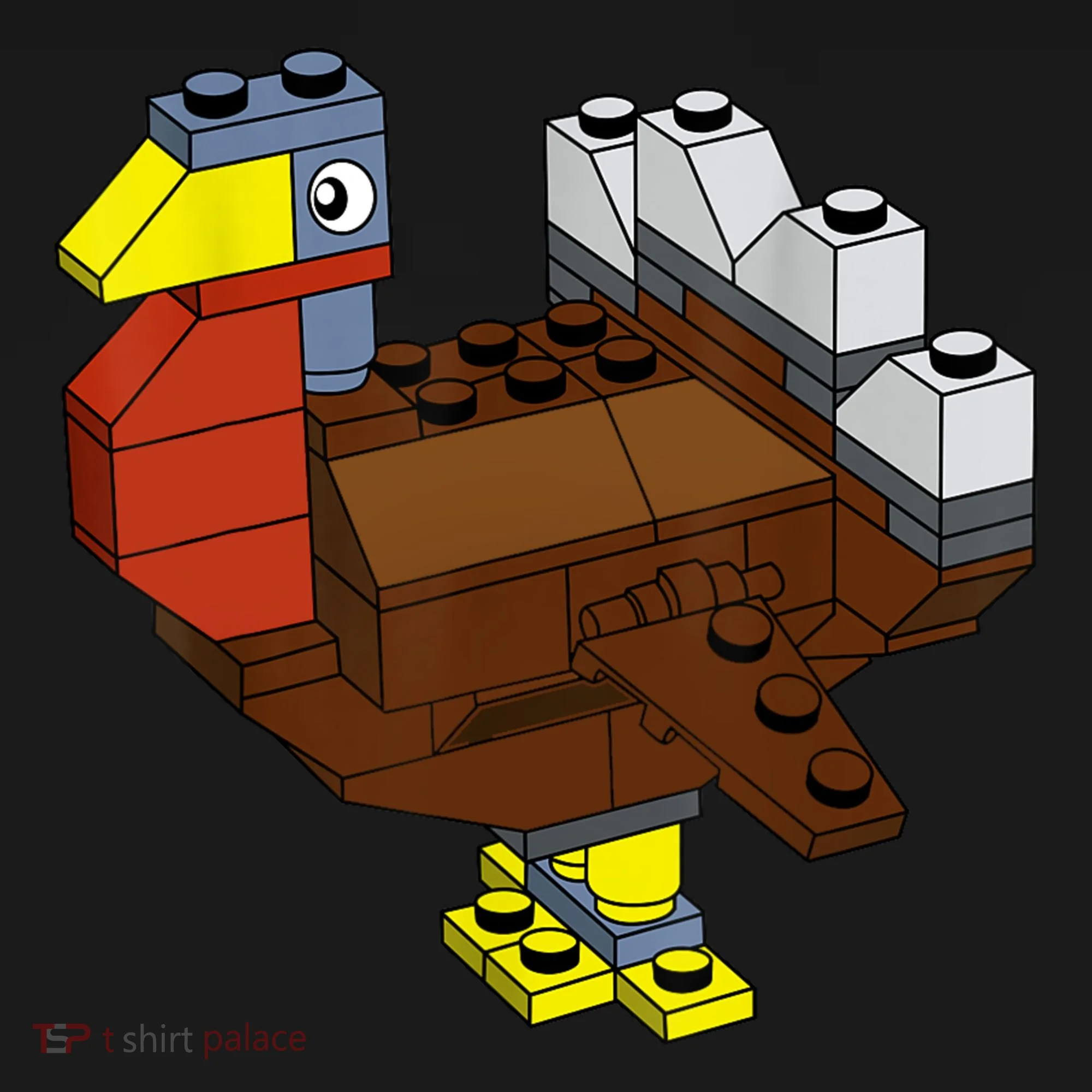 Tukey Thanksgiving Master Builder Block Brick Building Doggie Tank