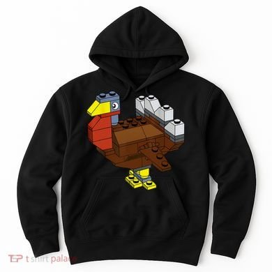 Tukey Thanksgiving Master Builder Block Brick Building Hoodie