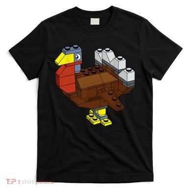 Tukey Thanksgiving Master Builder Block Brick Building T-Shirt