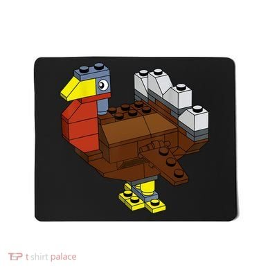 Tukey Thanksgiving Master Builder Block Brick Building Mousepad
