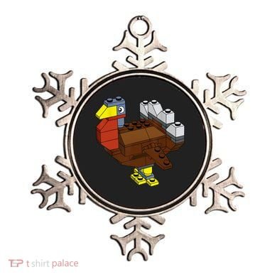 Tukey Thanksgiving Master Builder Block Brick Building Ornament