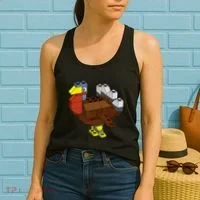Tukey Thanksgiving Master Builder Block Brick Building Women's Tank Top thumb 2