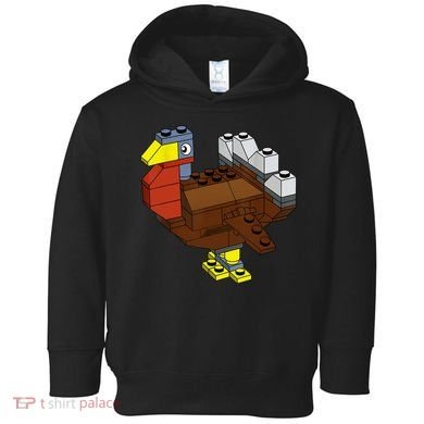Tukey Thanksgiving Master Builder Block Brick Building Toddler Hoodie