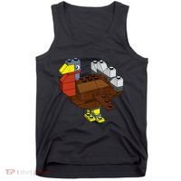 Tukey Thanksgiving Master Builder Block Brick Building Tank Top thumb 0