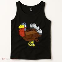 Tukey Thanksgiving Master Builder Block Brick Building Tank Top thumb 2