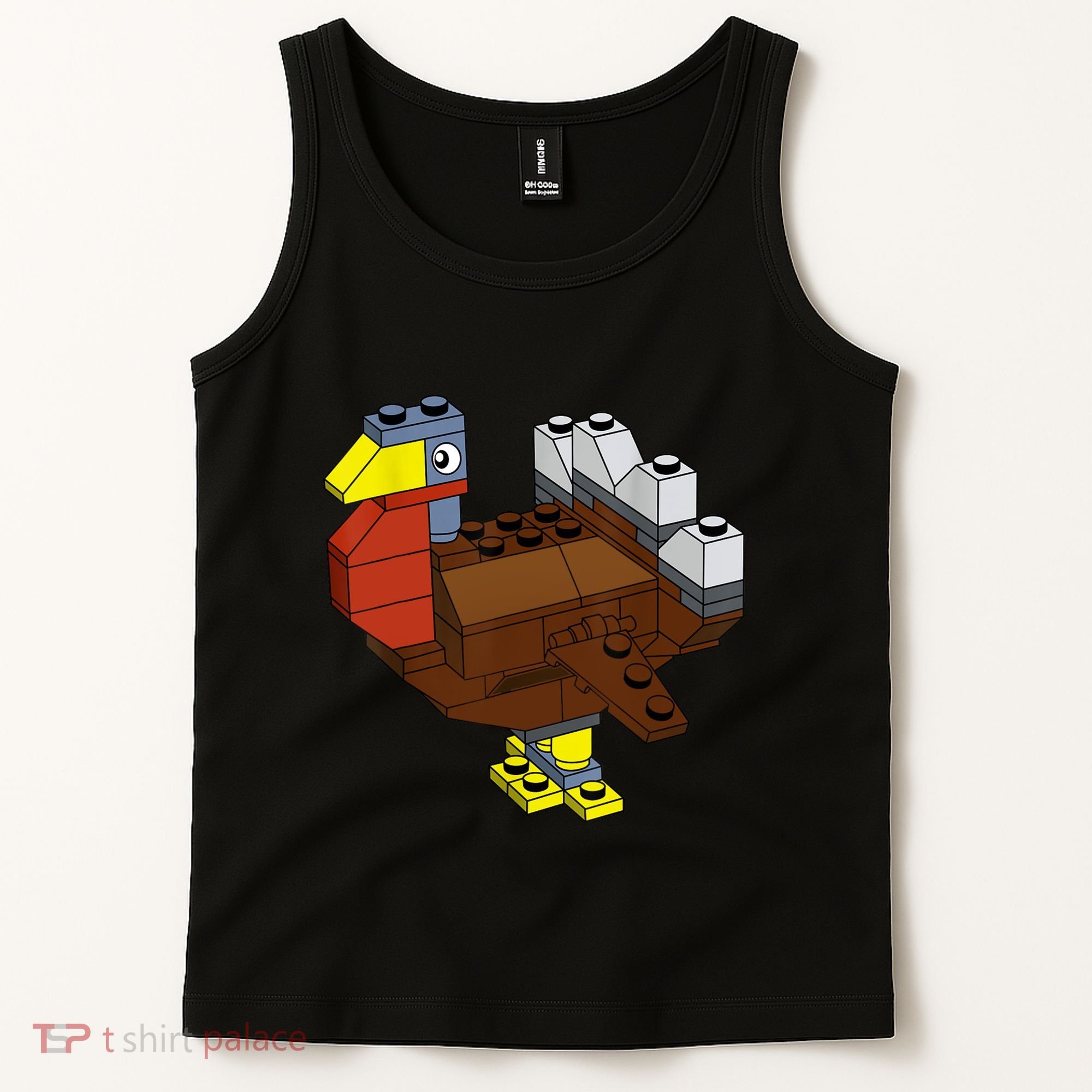 Tukey Thanksgiving Master Builder Block Brick Building Tank Top