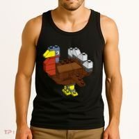 Tukey Thanksgiving Master Builder Block Brick Building Tank Top thumb 3