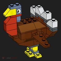 Tukey Thanksgiving Master Builder Block Brick Building Golf Towel thumb 3