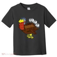Tukey Thanksgiving Master Builder Block Brick Building Toddler T-Shirt thumb 0