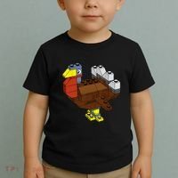 Tukey Thanksgiving Master Builder Block Brick Building Toddler T-Shirt thumb 2