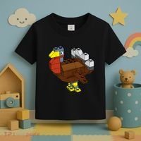Tukey Thanksgiving Master Builder Block Brick Building Toddler T-Shirt thumb 3