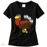 Tukey Thanksgiving Master Builder Block Brick Building Women's T-Shirt thumb 0