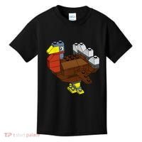 Tukey Thanksgiving Master Builder Block Brick Building Kids T-Shirt thumb 0
