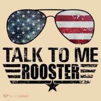 Talk To Me Rooster Sunglasses America Flag Tote Bag thumb 4