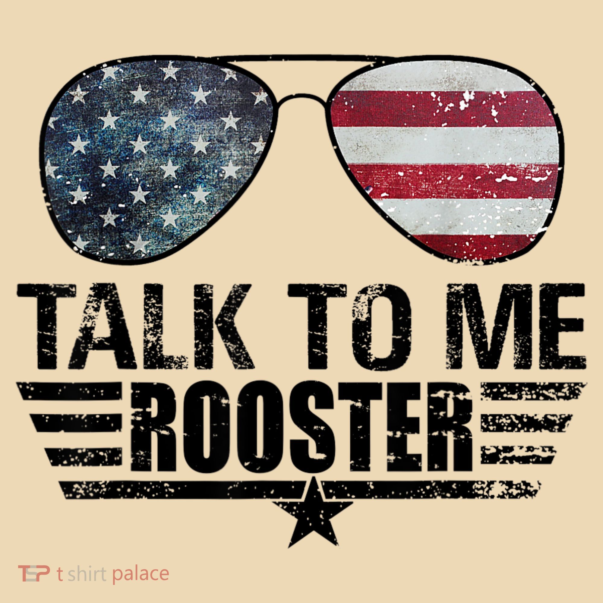 Talk To Me Rooster Sunglasses America Flag Tote Bag