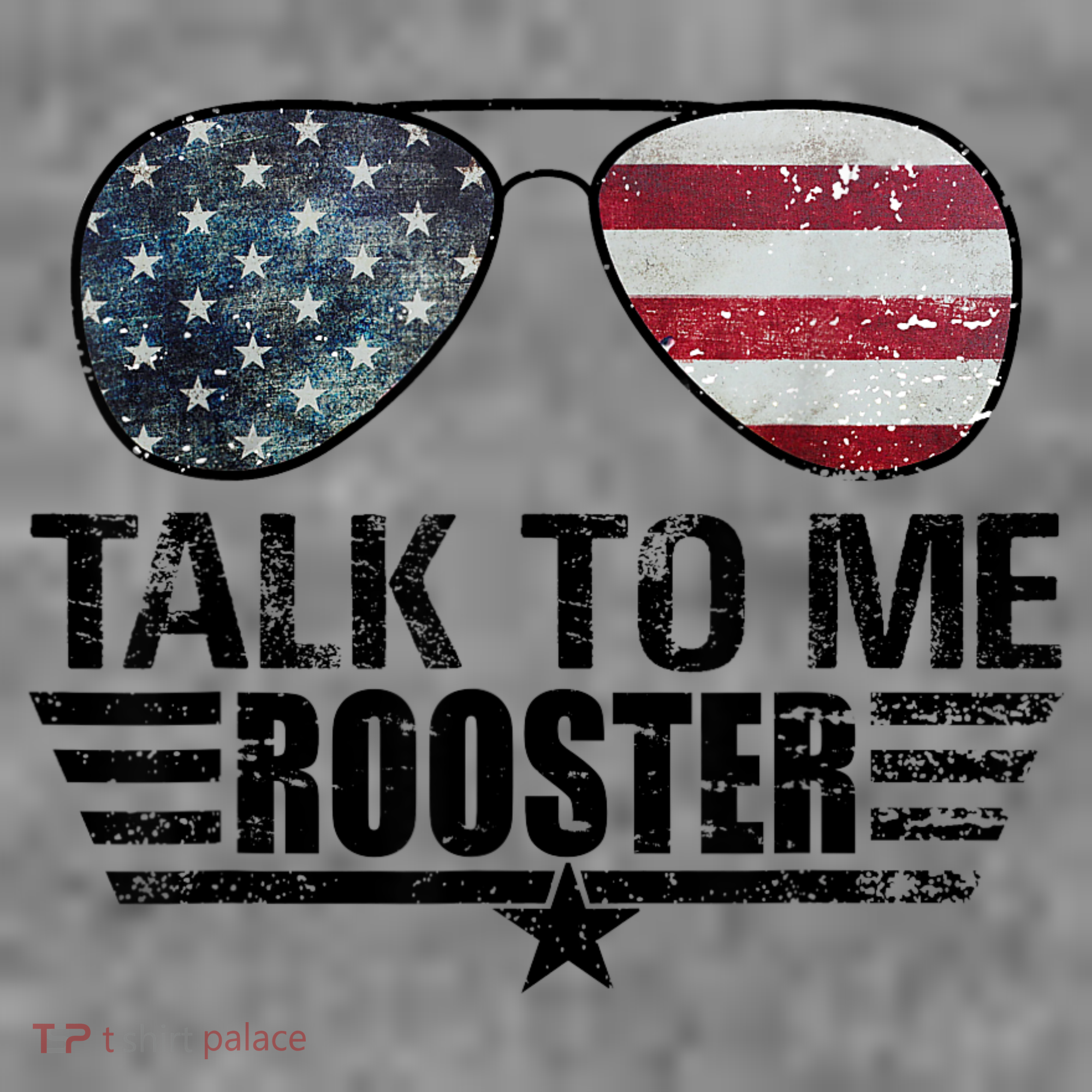 Talk To Me Rooster Sunglasses America Flag Toddler Hoodie