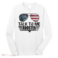 Talk To Me Rooster Sunglasses America Flag Long Sleeve Shirt thumb 0