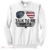 Talk To Me Rooster Sunglasses America Flag Sweatshirt thumb 0