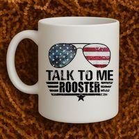 Talk To Me Rooster Sunglasses America Flag Coffee Mug thumb 2