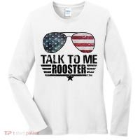 Talk To Me Rooster Sunglasses America Flag Women's Long Sleeve Shirt thumb 0