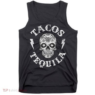 Tacos & Tequila Mexican Food Drinking Tank Top