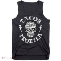 Tacos & Tequila Mexican Food Drinking Tank Top thumb 0