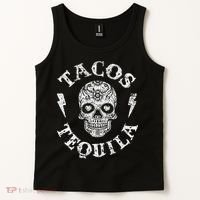 Tacos & Tequila Mexican Food Drinking Tank Top thumb 2