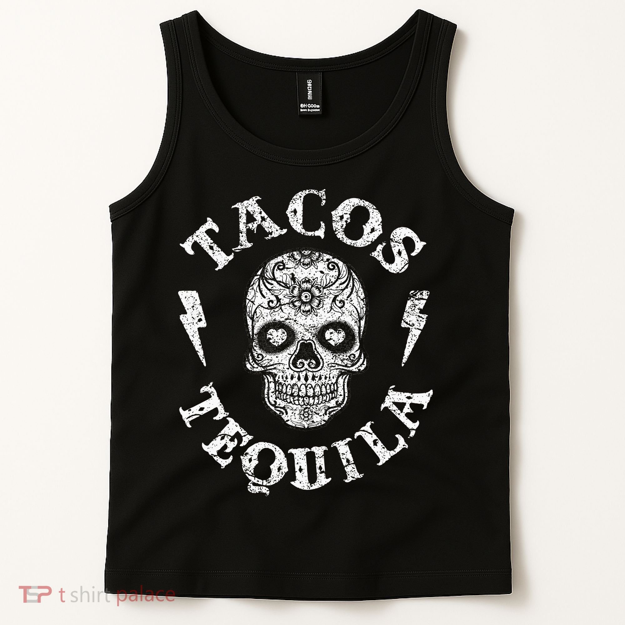 Tacos & Tequila Mexican Food Drinking Tank Top