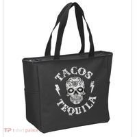 Tacos & Tequila Mexican Food Drinking Tote Bag thumb 2