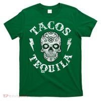 Tacos & Tequila Mexican Food Drinking T-Shirt thumb 0